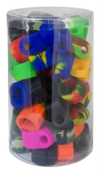 Silikon Zigarettenhalter/Ring 50er Display (Dose)